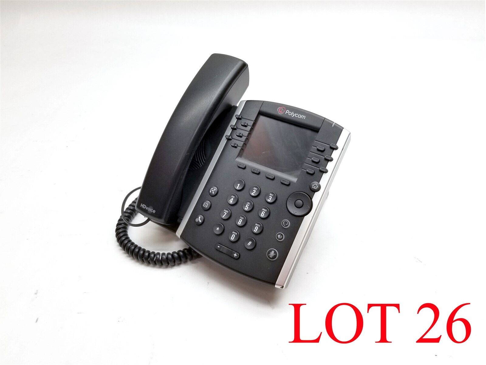 Polycom 12-Line IP Phone VVX 410 POE Gigabit VOIP Voice Business No PS Lot 26