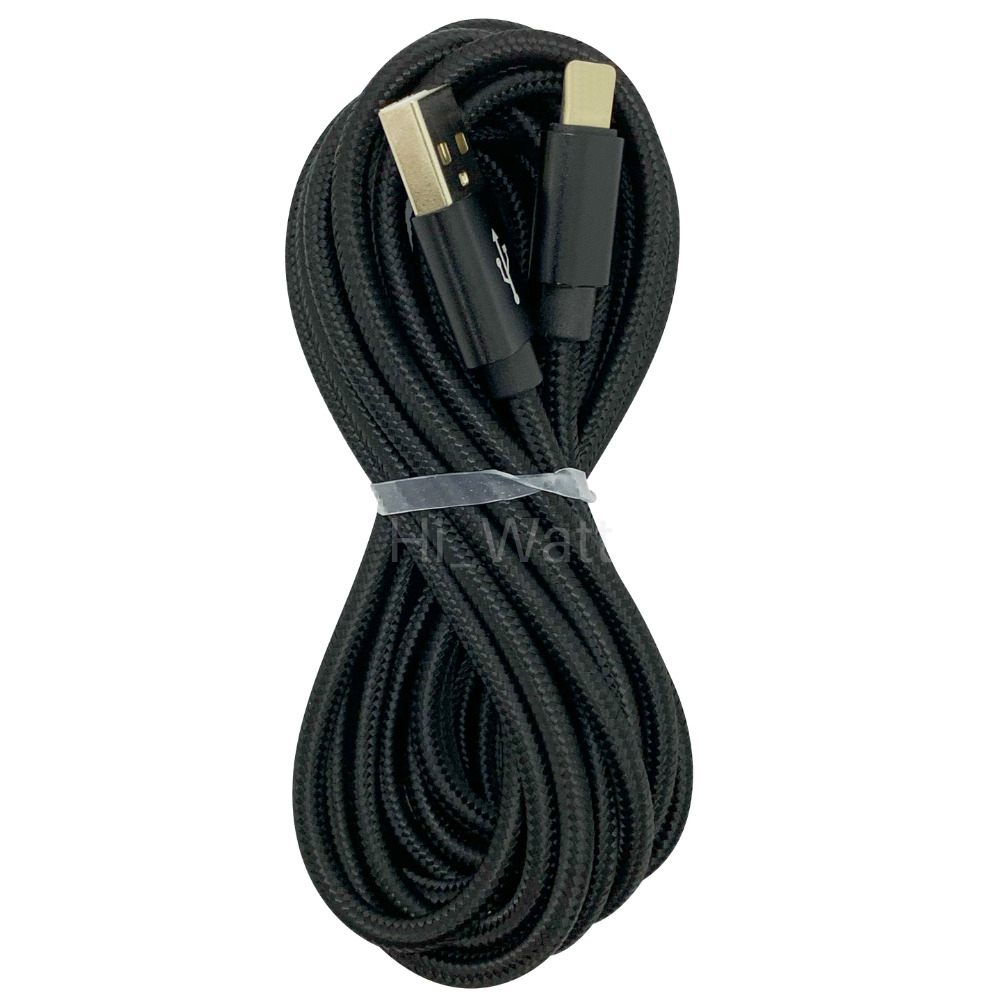 10Ft Braided USB Cable Fast Charger For iPhone 14 12 13 11 Pro XR iPad 8 Charger