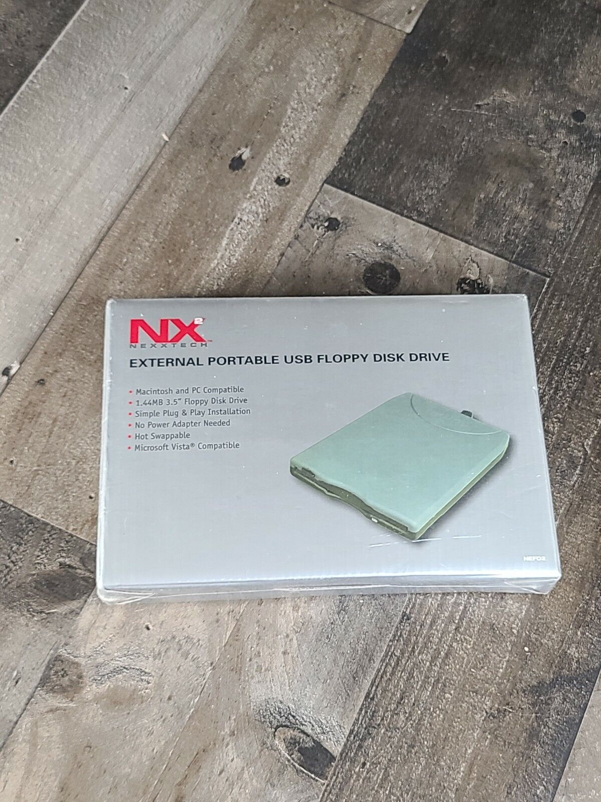 NexxTech External Portable USB Floppy Disk Drive for Mac & PC 1.44MB 3.5\
