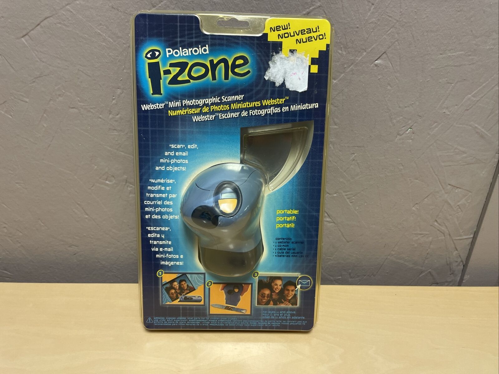 New Polaroid I-Zone Webster Mini Photographic Scanner For Sticker Film Cameras