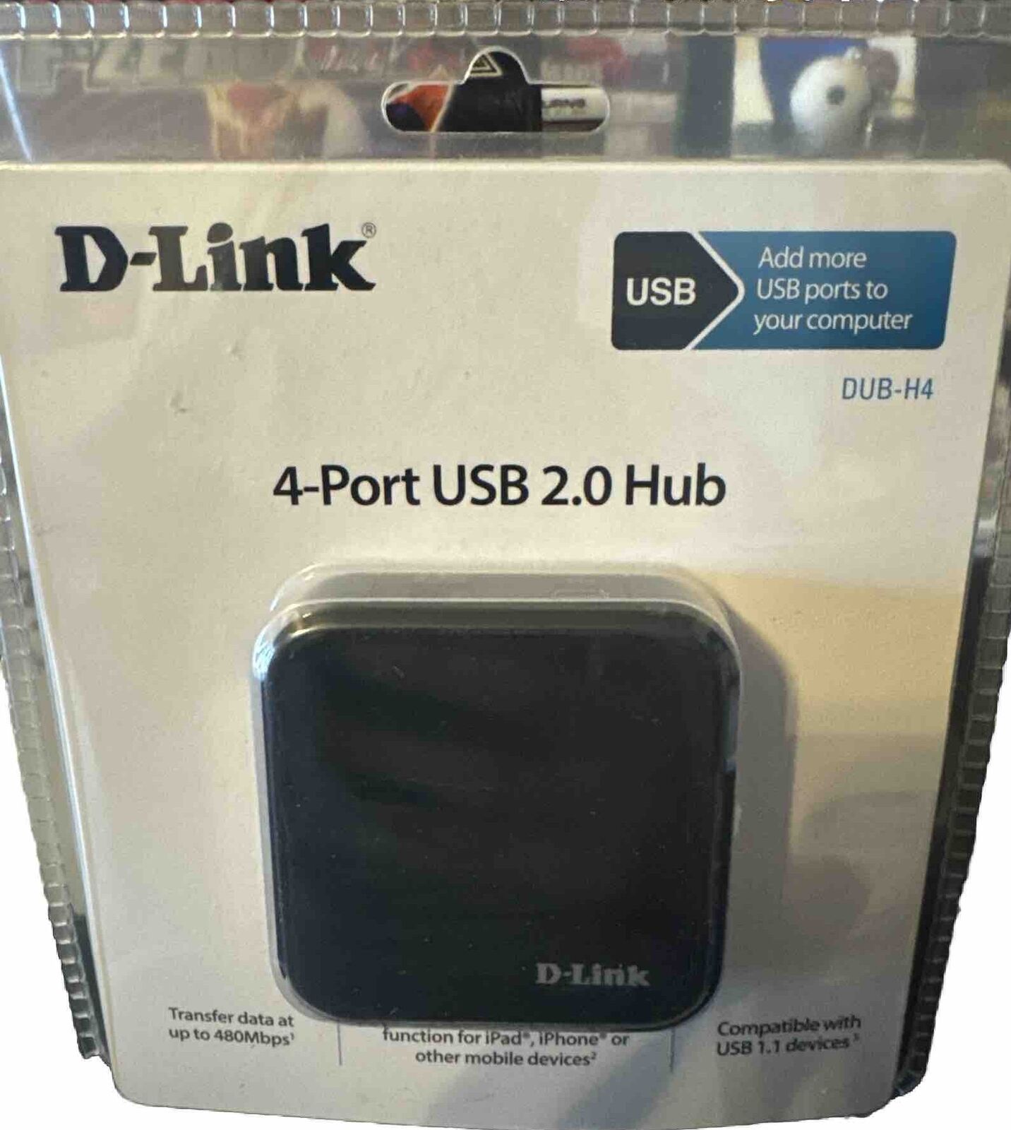 D-LINK USB 4 Port USB 2.0 Hub New In Box