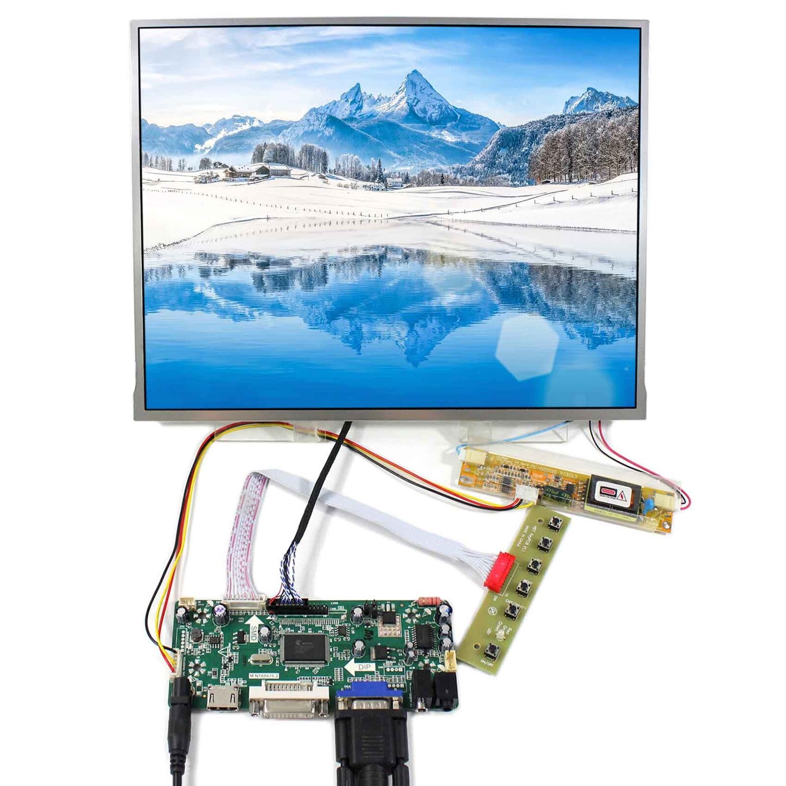 HD MI VGA DVI LCD Controller Board 13.3inch L5F30515P00 AG133ZJ 1024X768 LCD