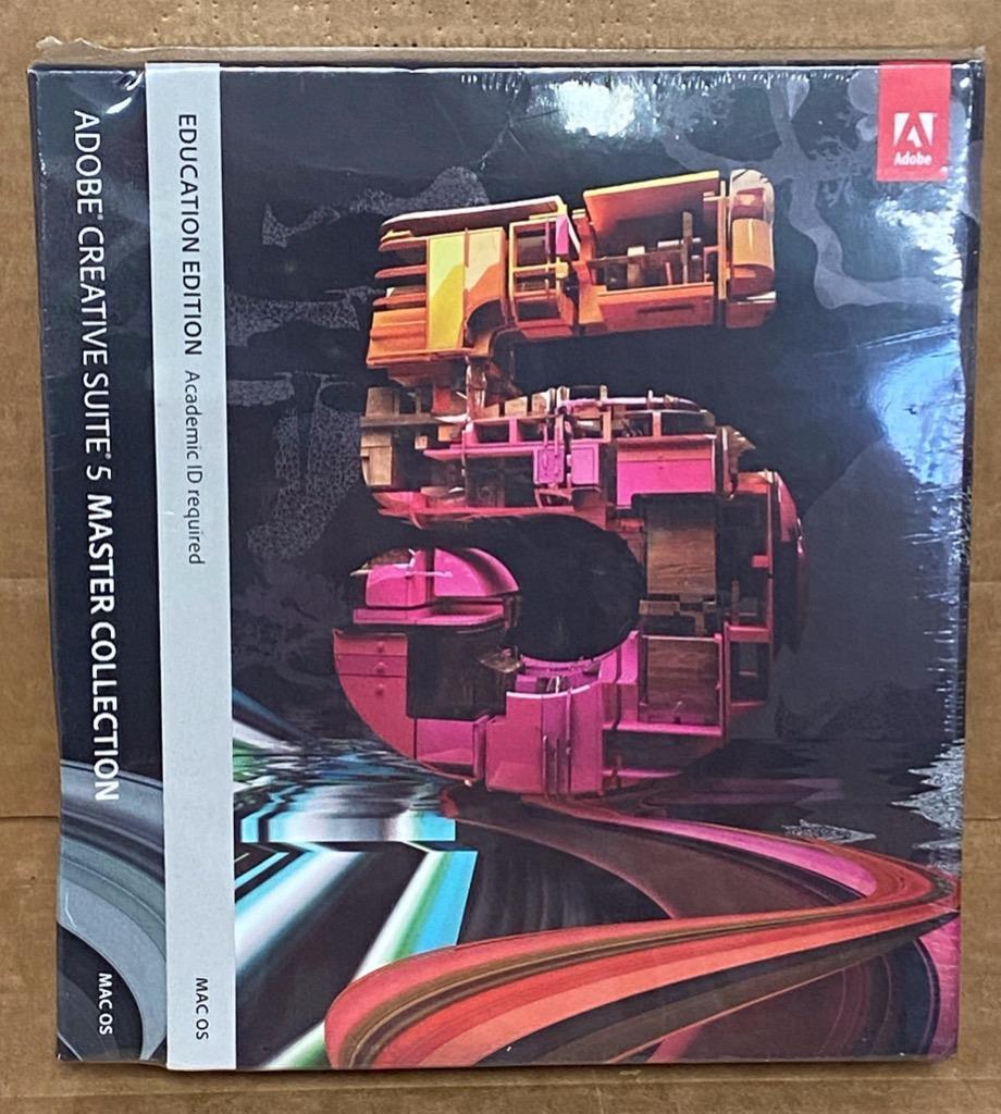 ADOBE CREATIVE SUITE 5 MASTER COLLECTION EDUCATION EDITION Mac OS- SEALED.