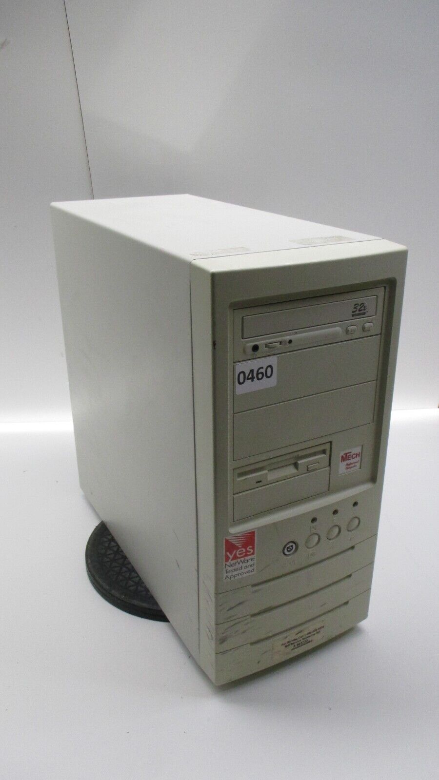 Vintage Retro PC Case Beige AT Computer Case w/ PSU