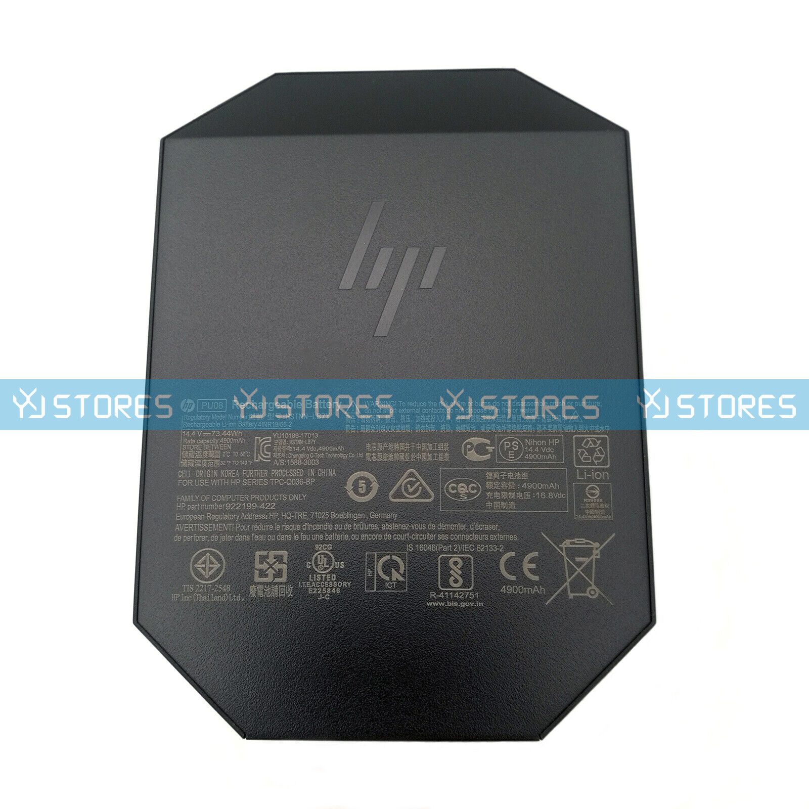 Genuine PU08 PU08073 OEM Battery for Hp Z VR Backpack G1 Workstation HSTNN-LB7Y