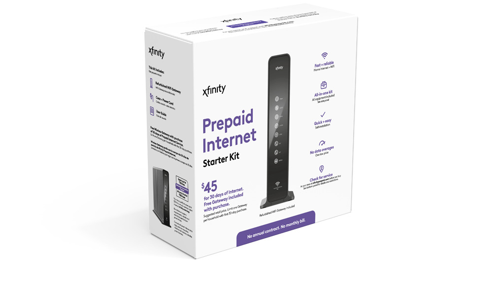 XFINITY  Internet Prepaid Starter Kit plus 45 days of Internet service included