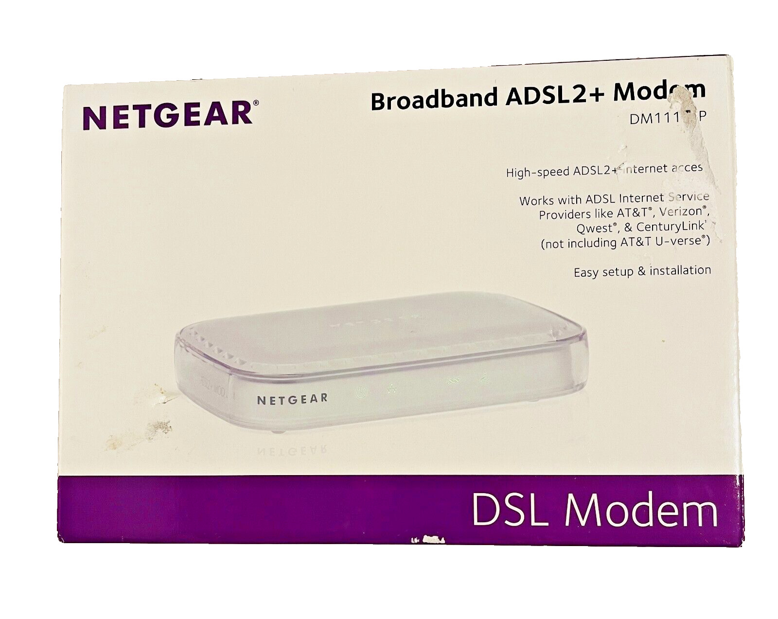 Netgear Broadband Wired Single Ethernet Port DM111PSP-100NAS  ADSL2 Plus Modem