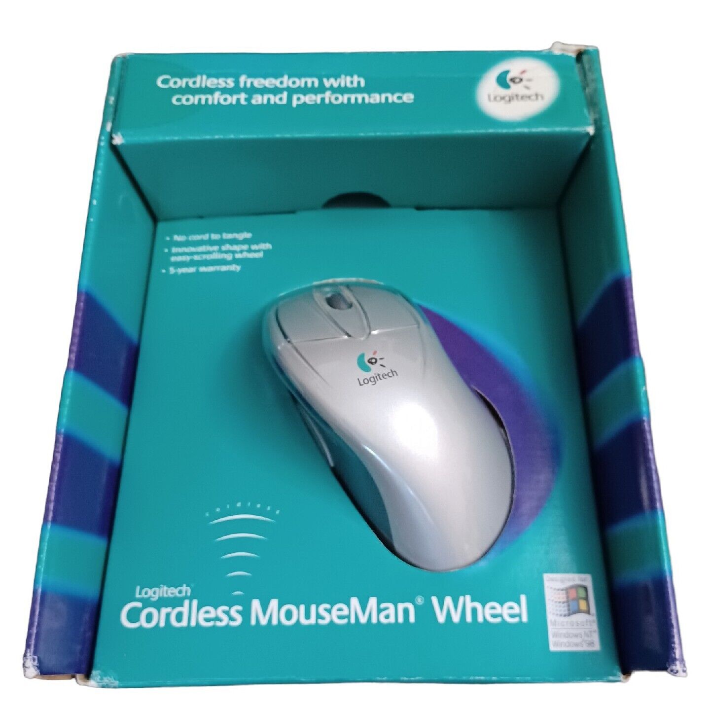 Logitech Cordless  Mouseman Mouse M-RG53 Open Box CIB NEVER USED