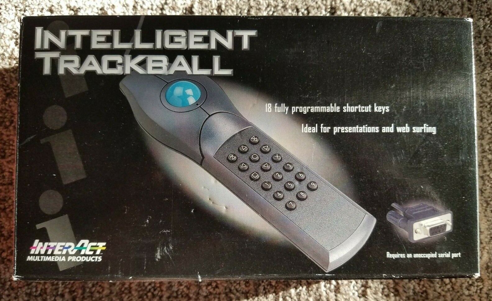 Vintage InterAct SV-2010 Wireless Intelligent Trackball 18 Button Remote NIB