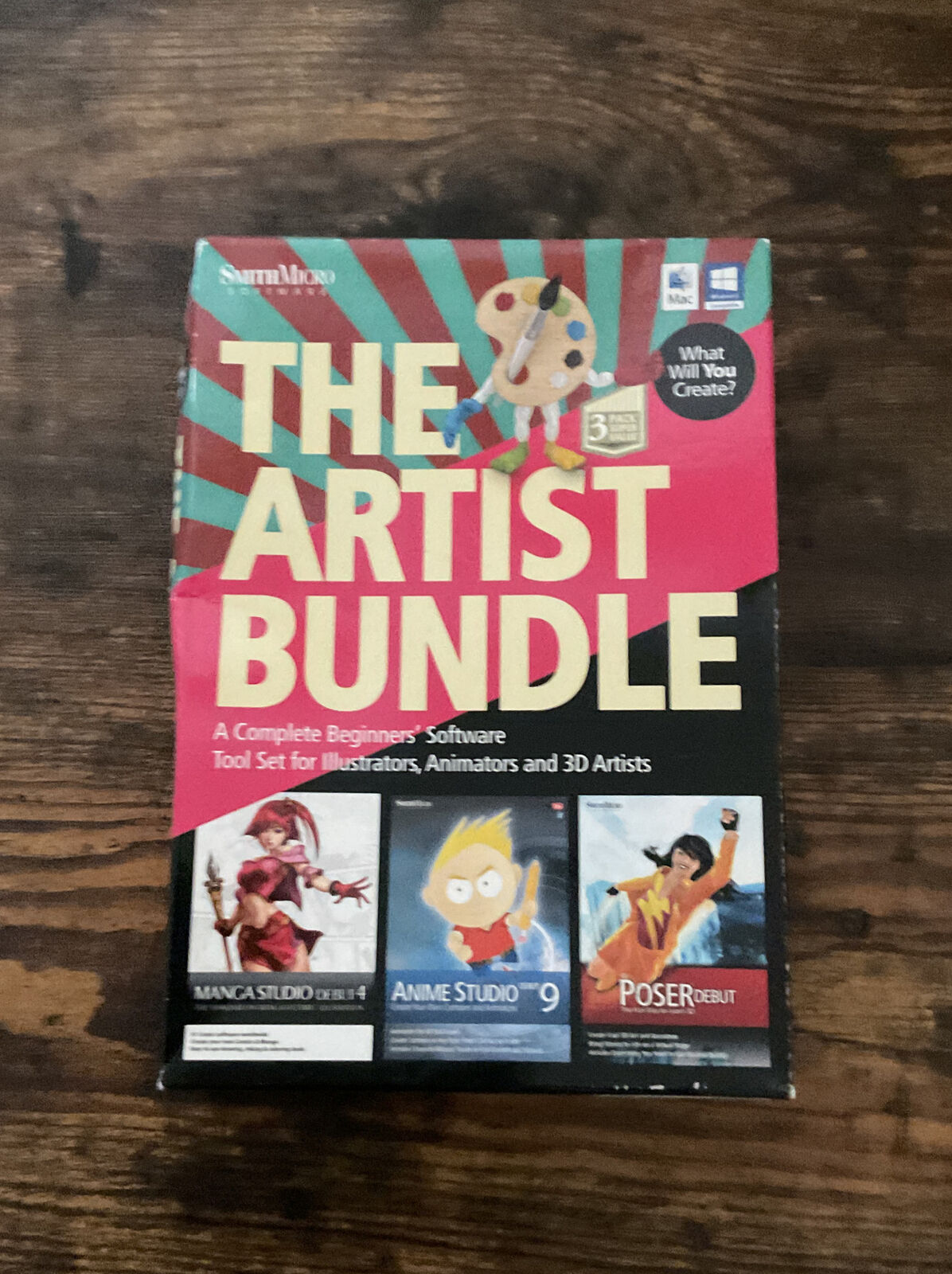The Artist Bundle 3 Pack Windows & Mac Software Manga Studio Anime  DENTED BOX