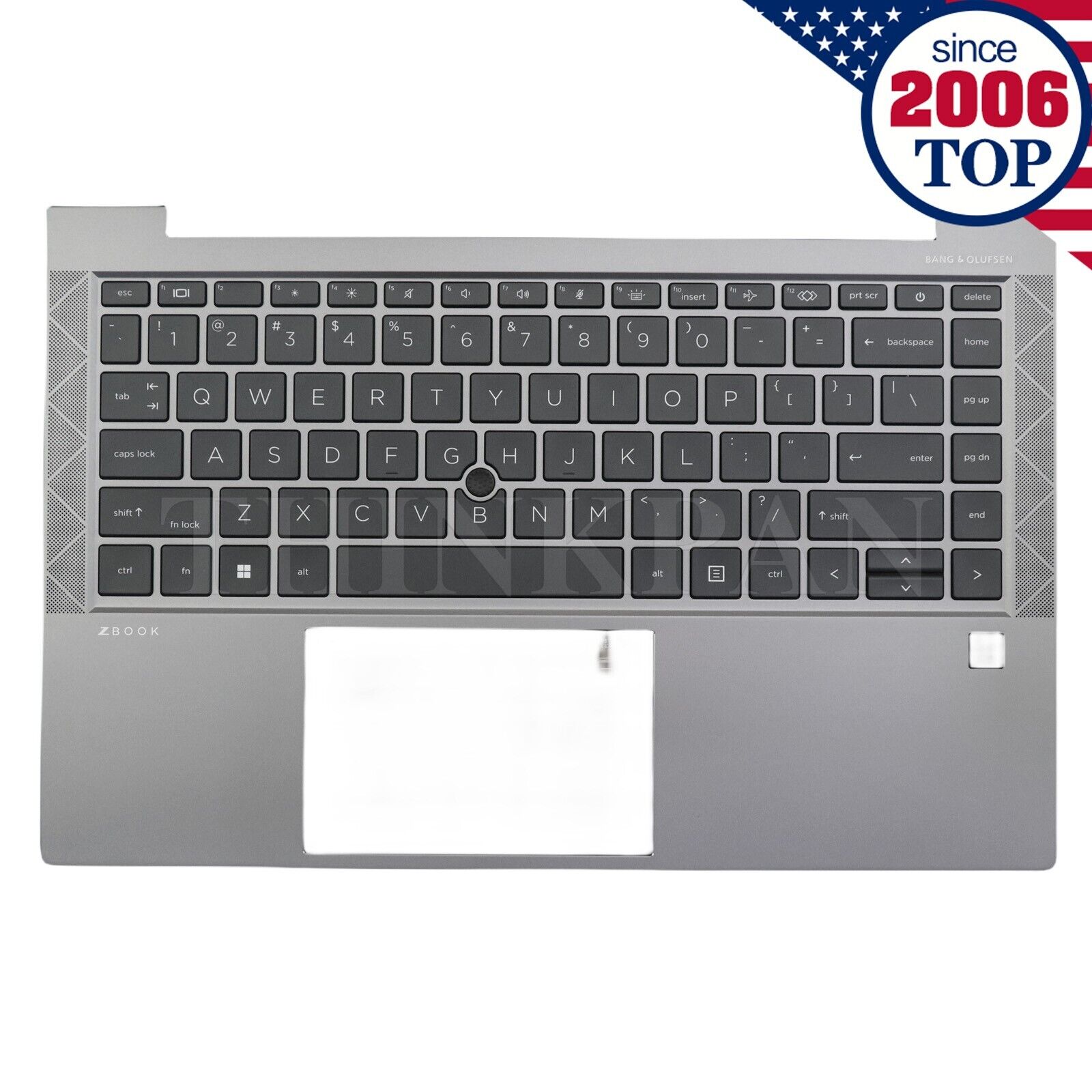 New Gray Palmrest For HP Zbook Firefly 14 G7 G8 Backlit Keyboard M36447-001 US