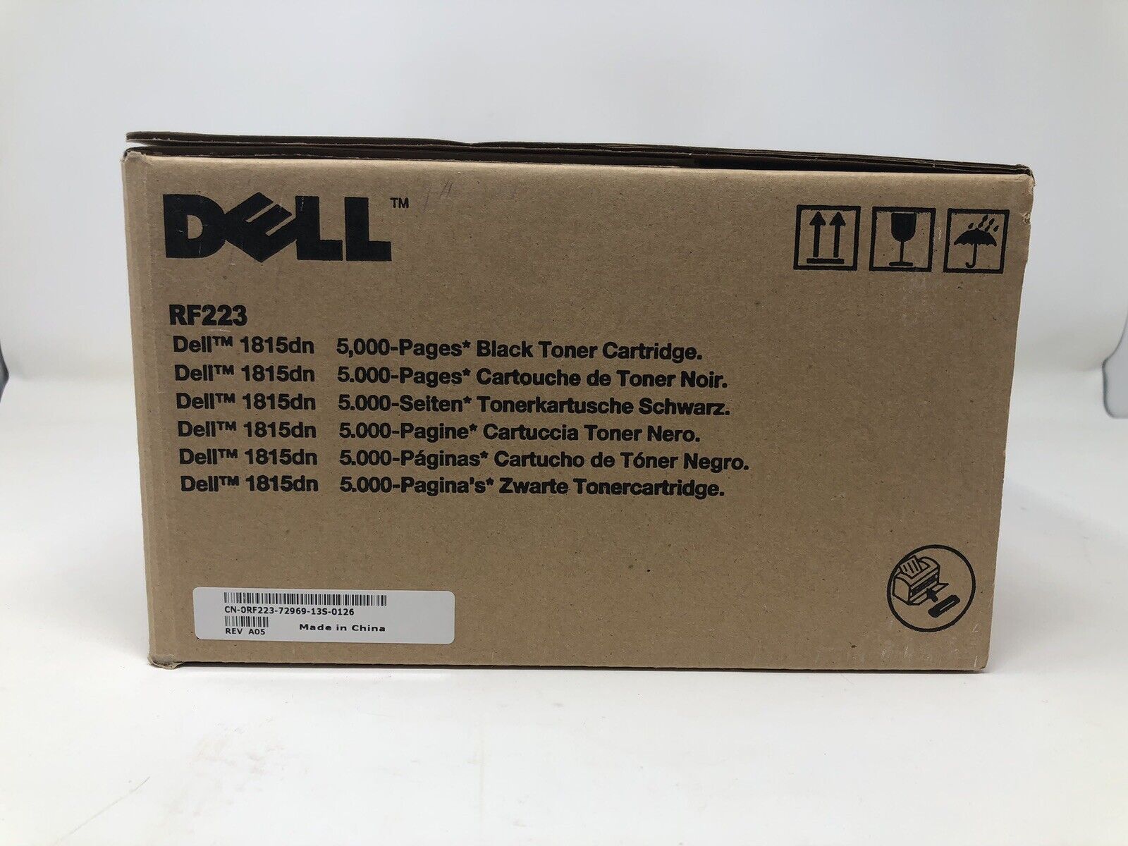 GENUINE NEW Dell RF223 1815dn 5000-Pages Black Toner Cartridge