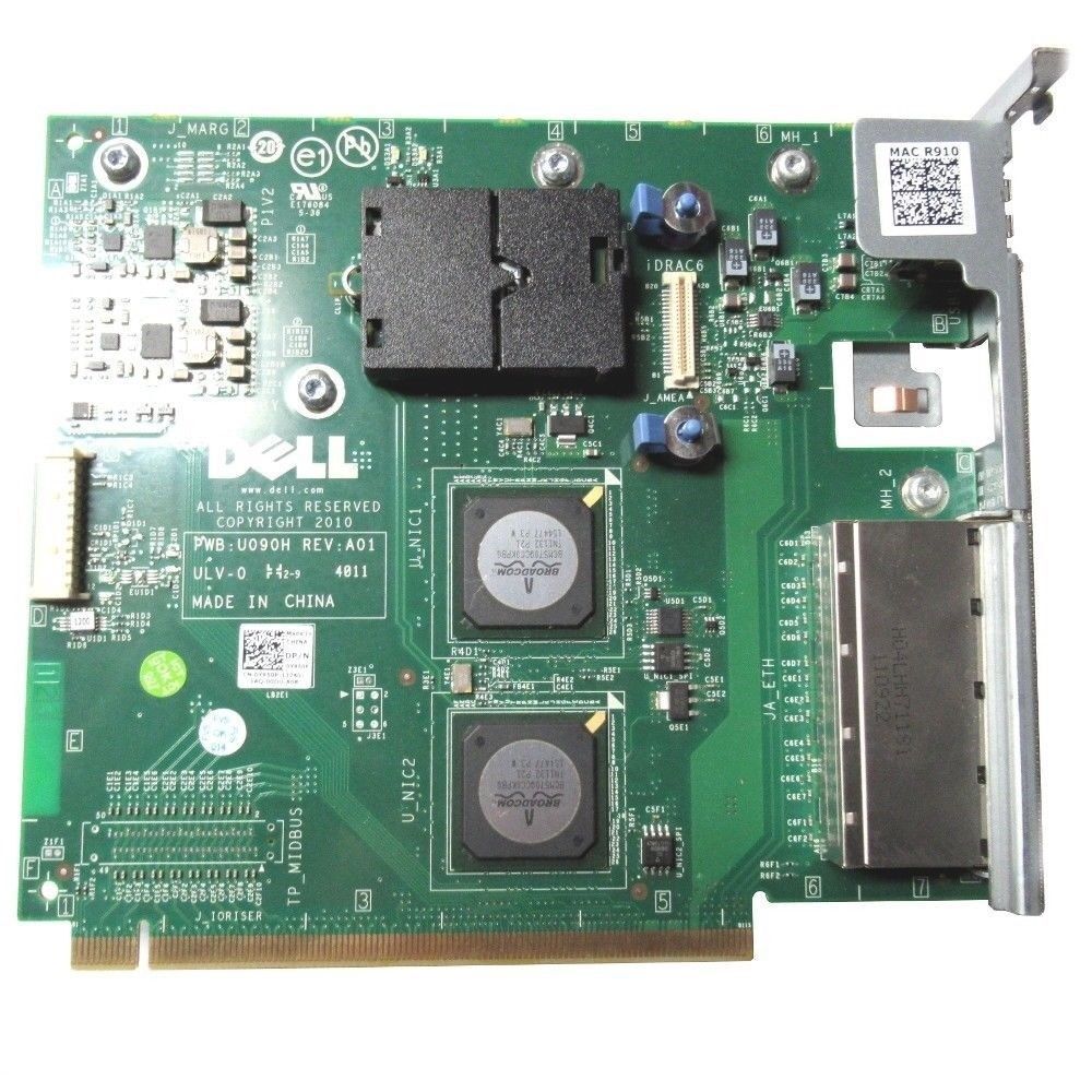Dell PowerEdge  R910 2-Port USB 4 Port Network I/O Riser Board Y950P //server