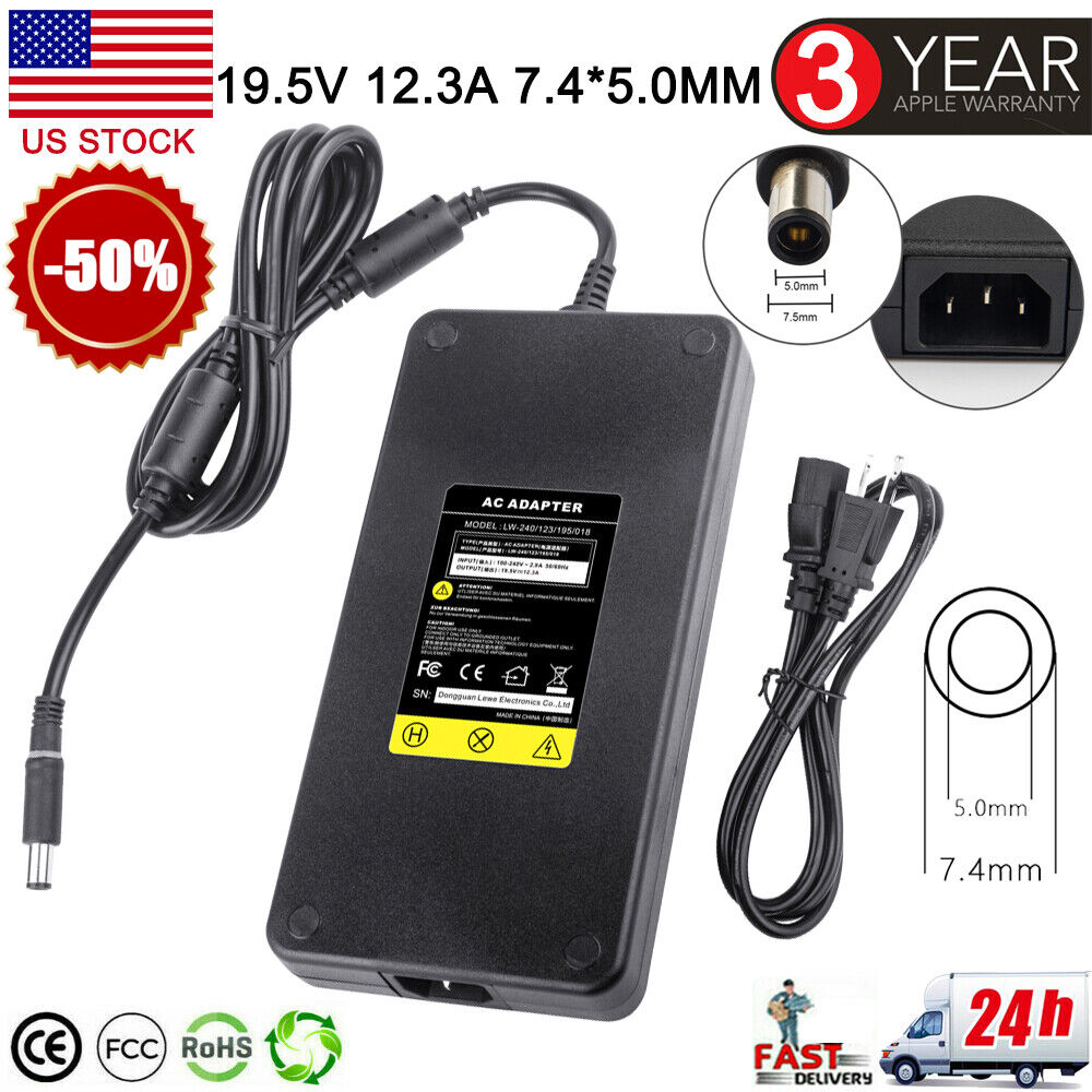 240W AC Adapter Charger Power Cord for Dell Precision M4600 M4700 M4800 Laptop