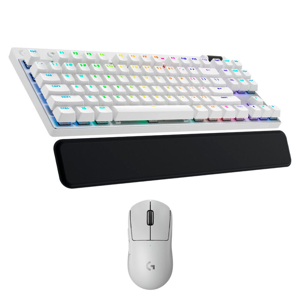 Logitech G PRO X TKL Lightspeed Wireless Keyboard with Mouse and Palm Rest