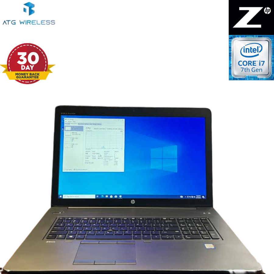 HP ZBook 17 G4 Mobile Workstation 16GB RAM 256 GB SSD 1TB HDD Win 10 Pro Grade B