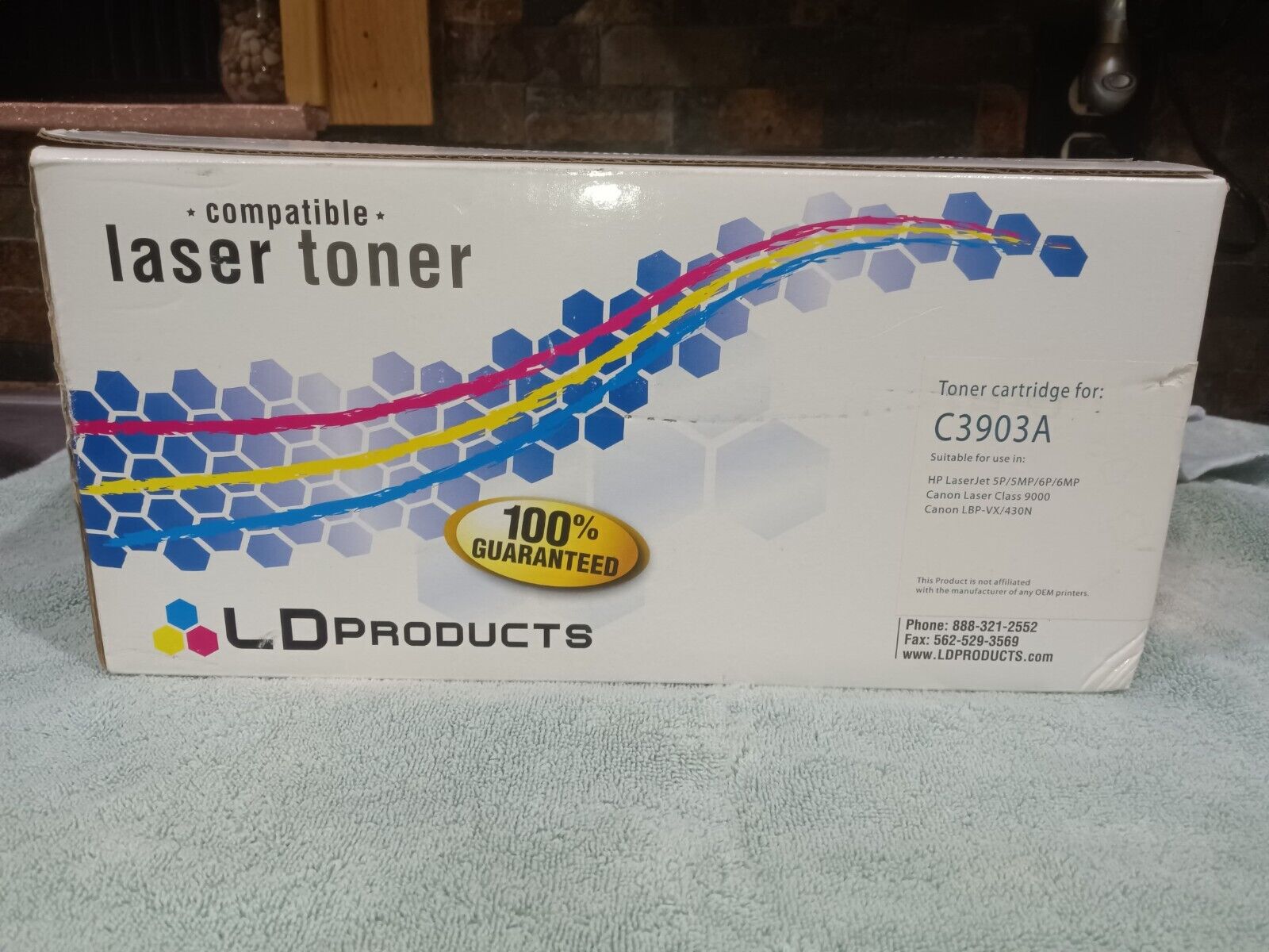 LD Products Compatible HP C3903A (03A) Black Toner Cartridge