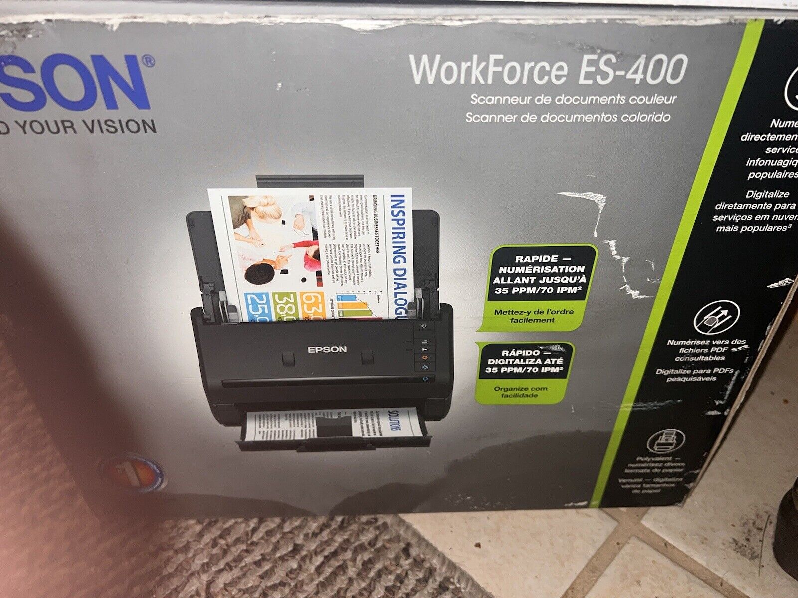 ✅BRAND NEW✅Epson WorkForce ES-400 Duplex Desktop Document Scanner