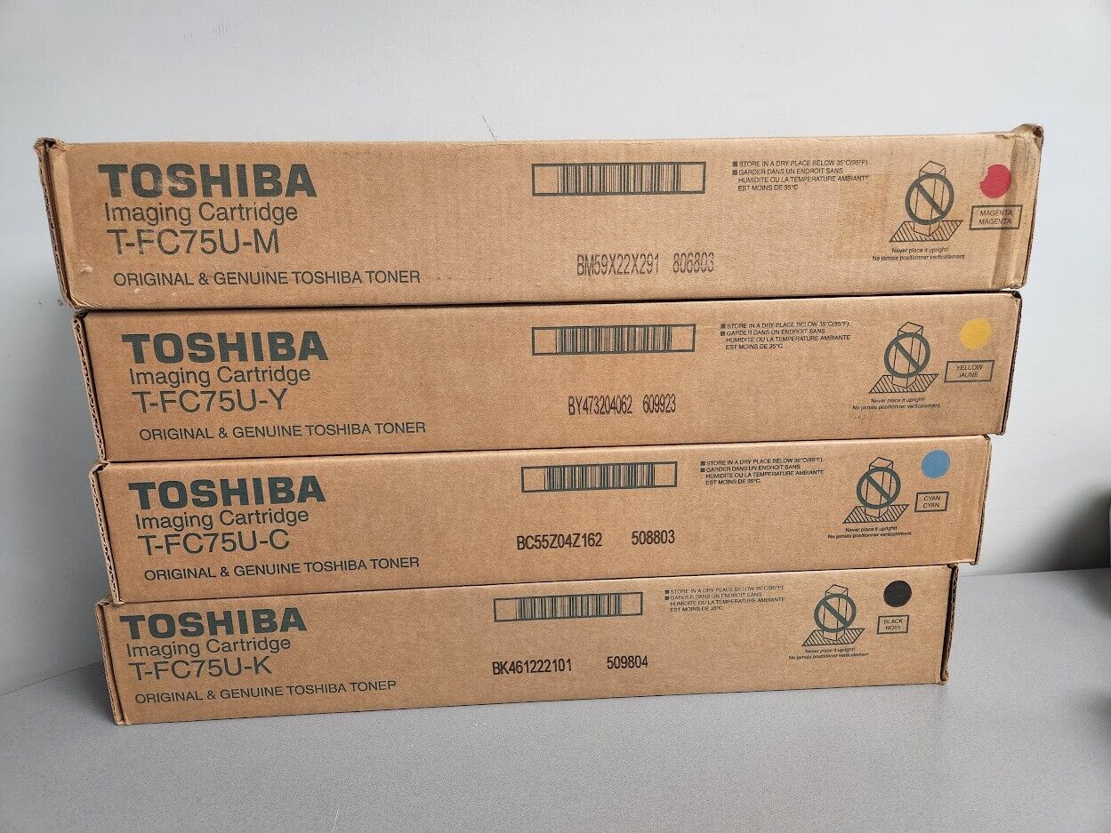 Toshiba T-FC75 Toner Set CMYK, TFC75UK, TFC75UC, TFC75UM, TFC75UY E STUDIO 5560C