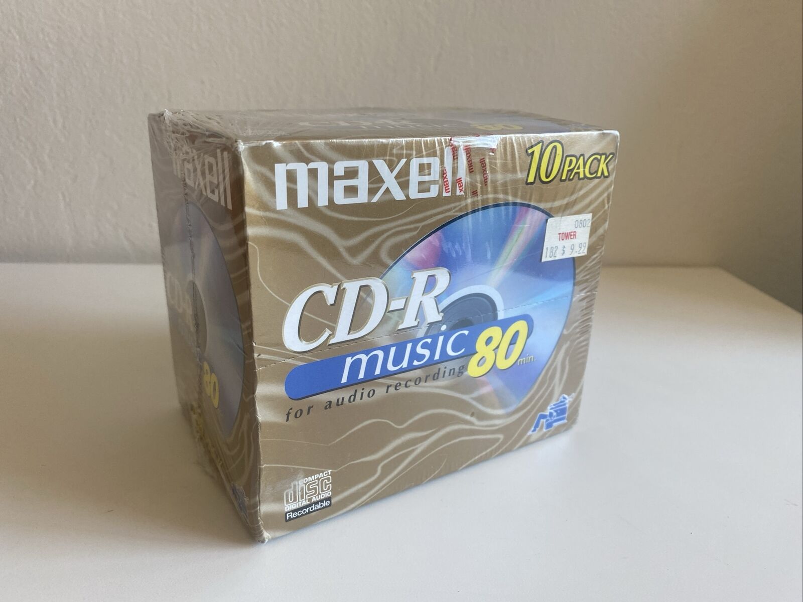 NEW SEALED MAXELL CD-R Compact Discs Audio Recordable 80 Minute 10 PACK