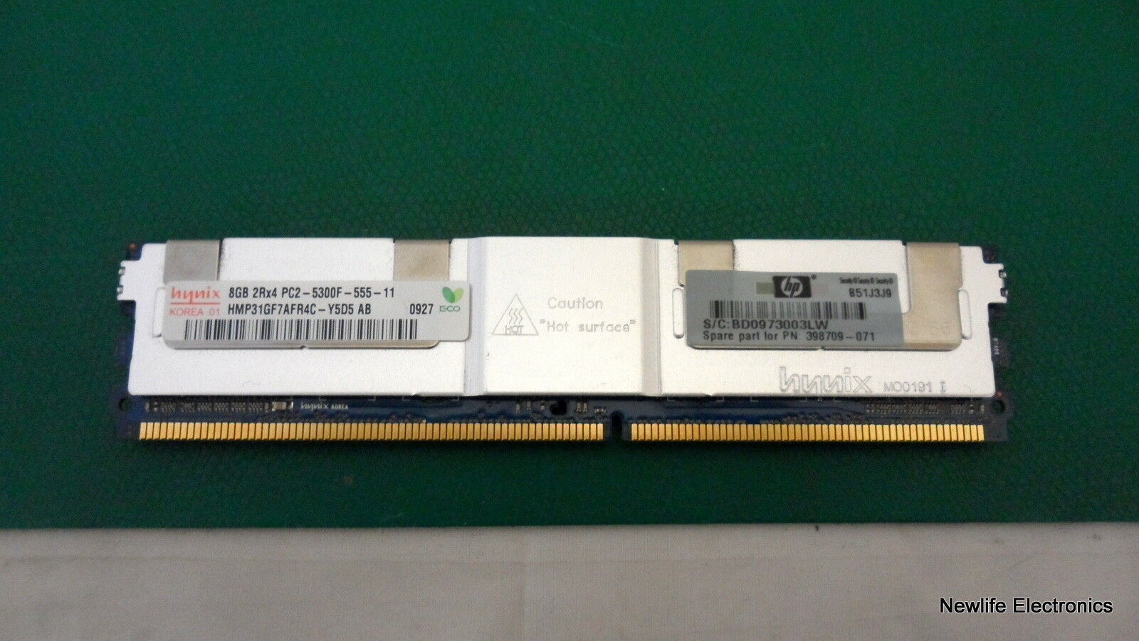 HP 416474-001 8GB PC2-5300 DDR2 SDRAM Server Memory 398709-071