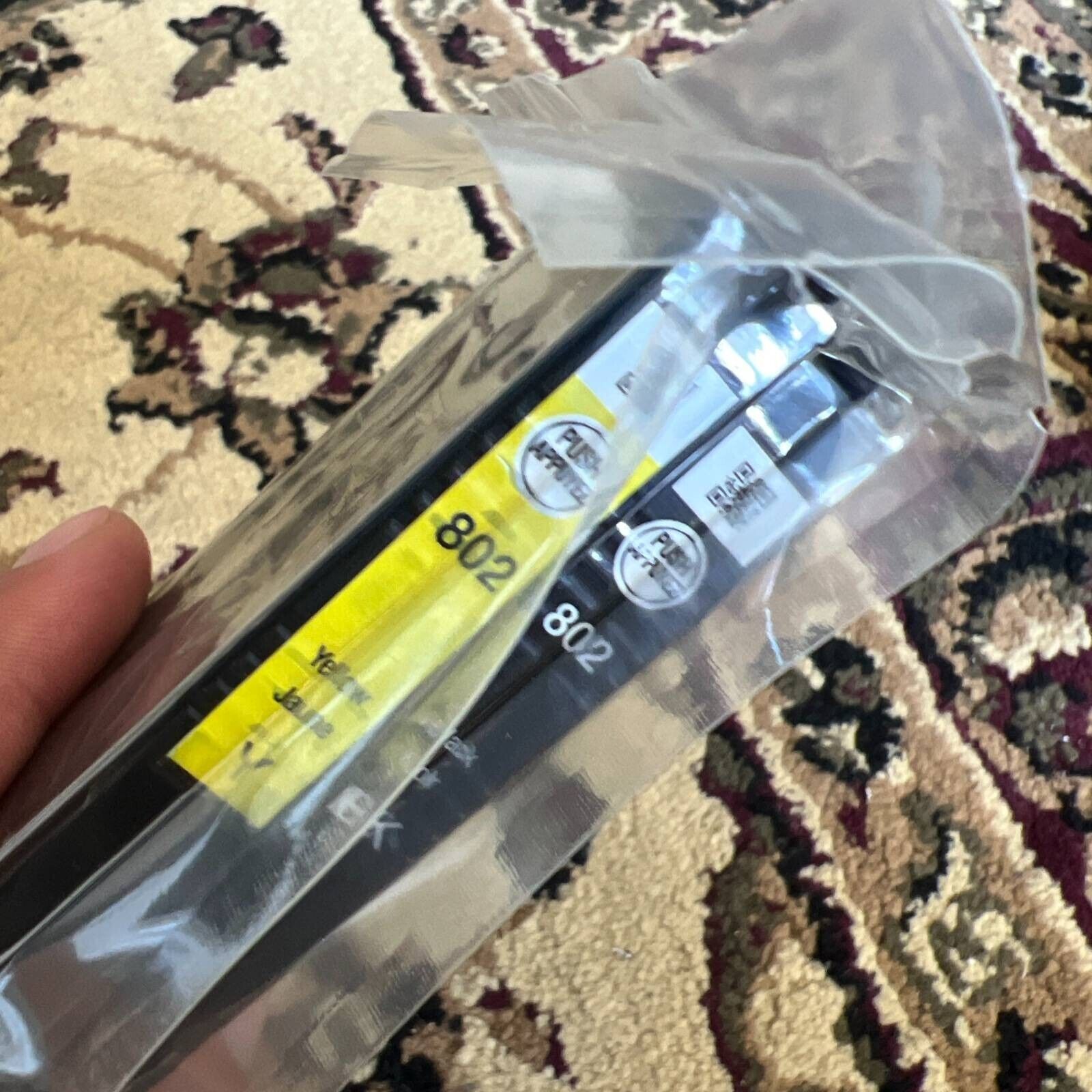 Genuine Epson Inkjet Cartridges 802 Dura Bright Ultra 1 Black 1 Yellow Sealed