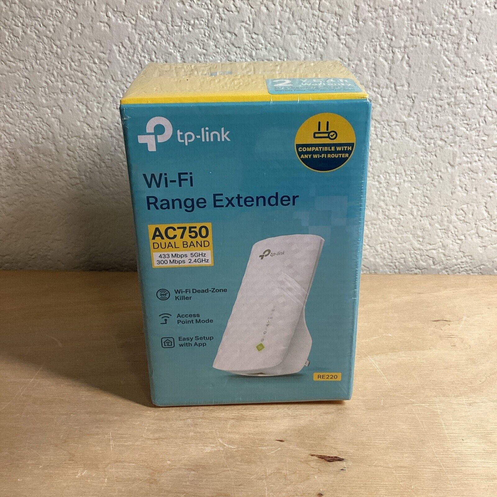 TP-Link RE215 AC750 Mesh Wireless Dual Band Wi-Fi Range Extender, New/ Sealed