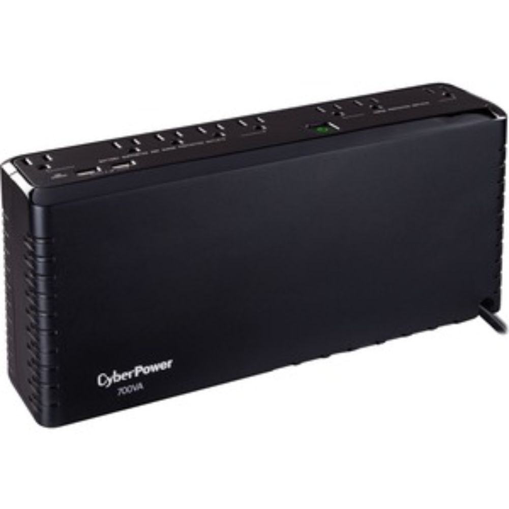 CyberPower SL700U Standby UPS System, 700VA/370W, 8 Outlets, Slim Profile