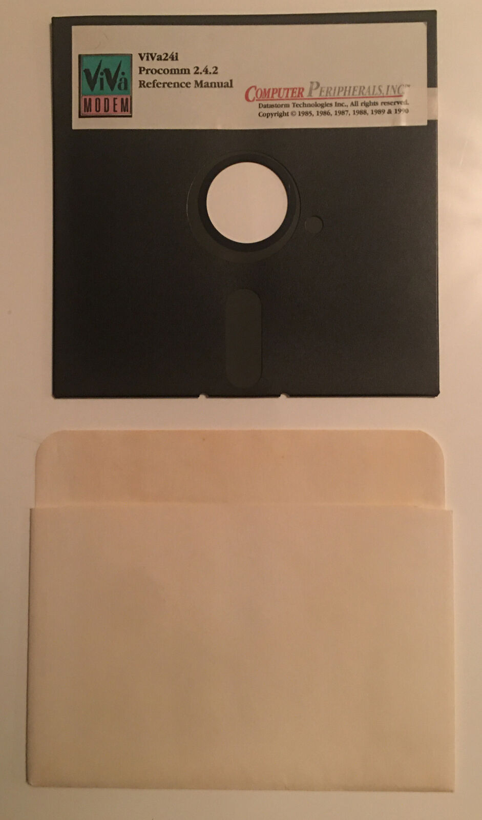 Viva Modem ViVa24i Procomm Reference Manual 5.5” Floppy Disk