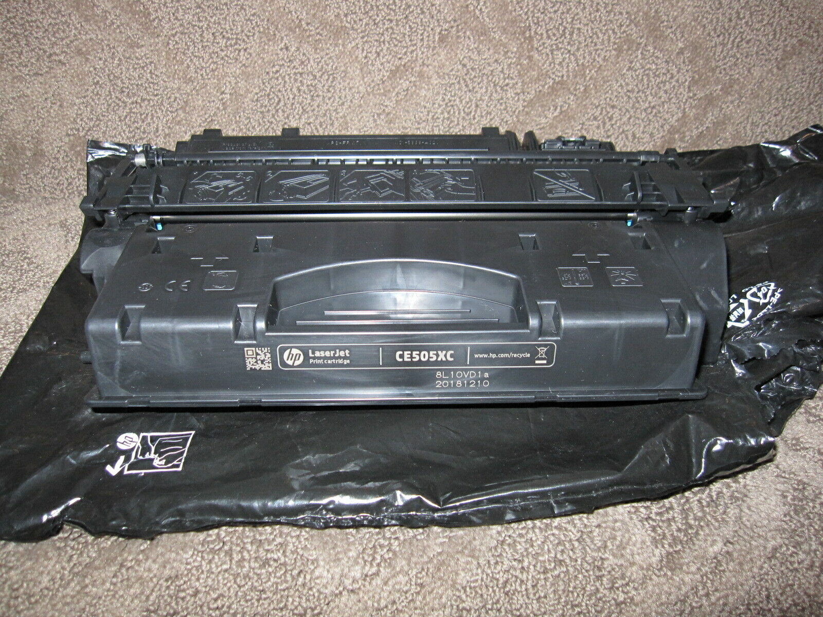 HP CE505X Black Toner Cartridge OEM Genuine 05X CE505XC LaserJet  P2055