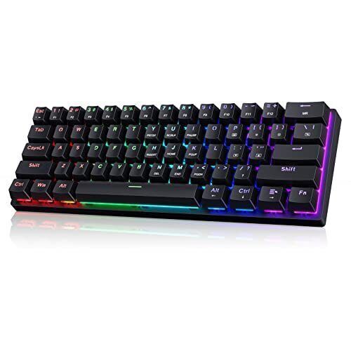 Portable 60% Mechanical Gaming Keyboard,60 Percent Wired Gamer Keyboard with   