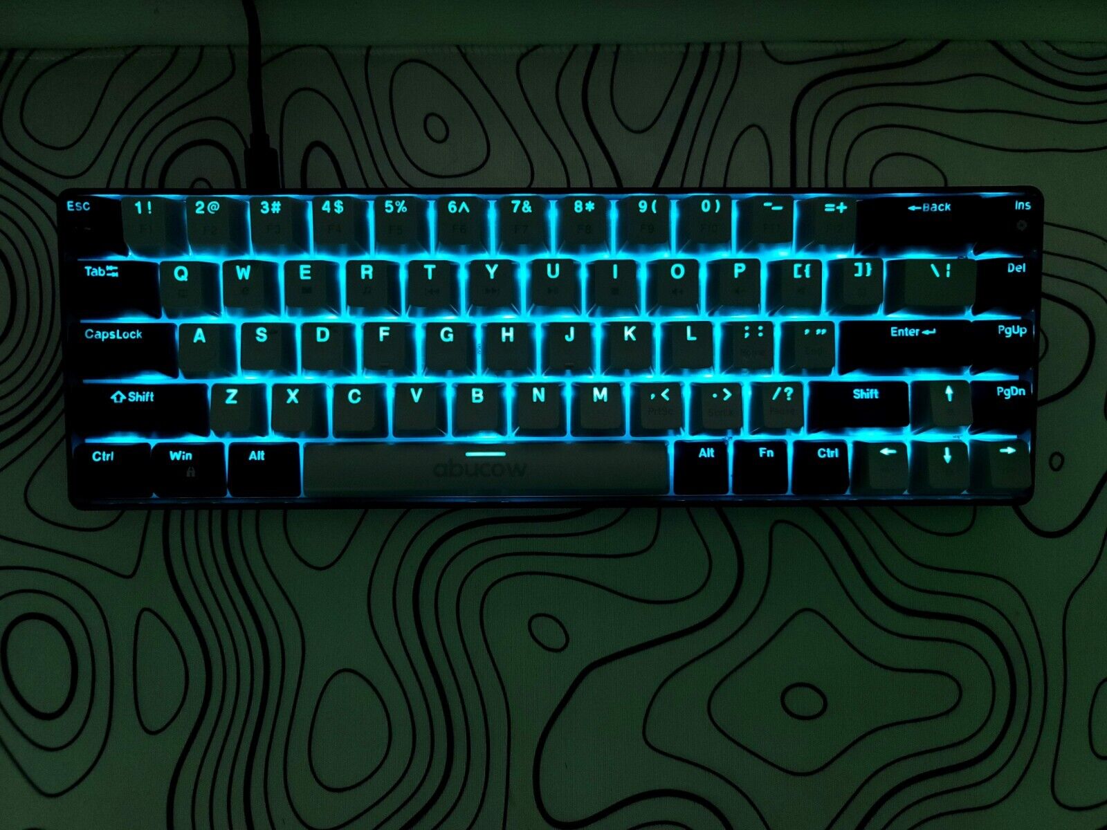 Abucow Gaming Keyboard | 68-Key Mechanical Keyboard with Backlight
