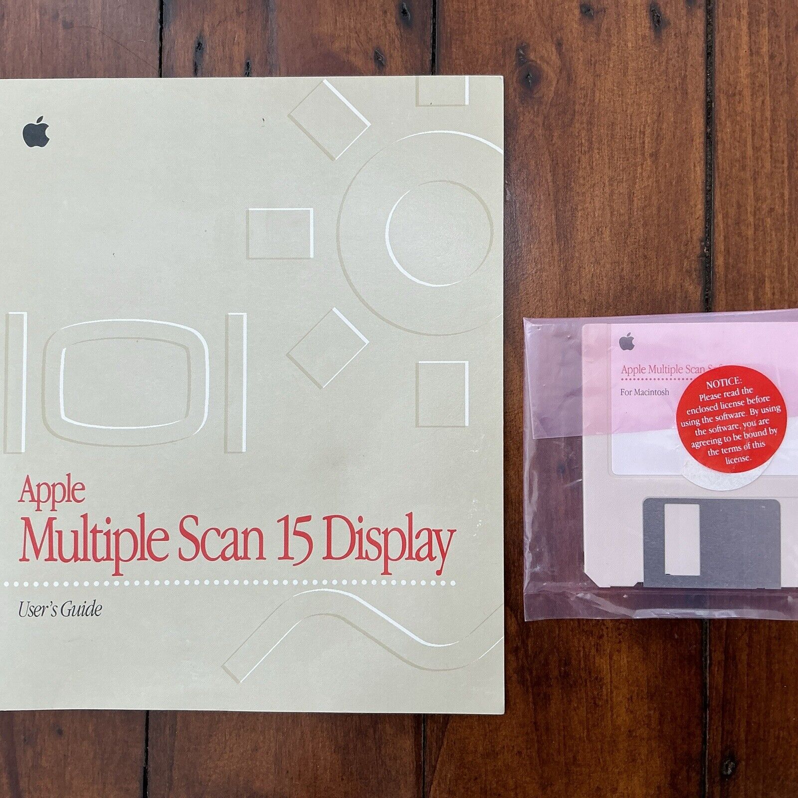 Apple Multiple Scan 15 Display User's Guide & Software Diskette MINT