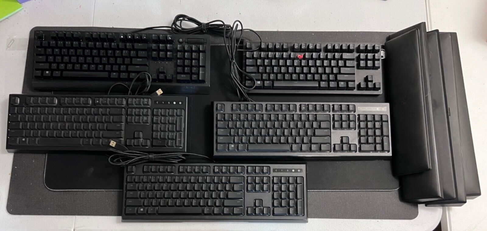 Lot of Razer Gaming Keyboards Ornata Chroma BlackWidow V3 Huntsman V2