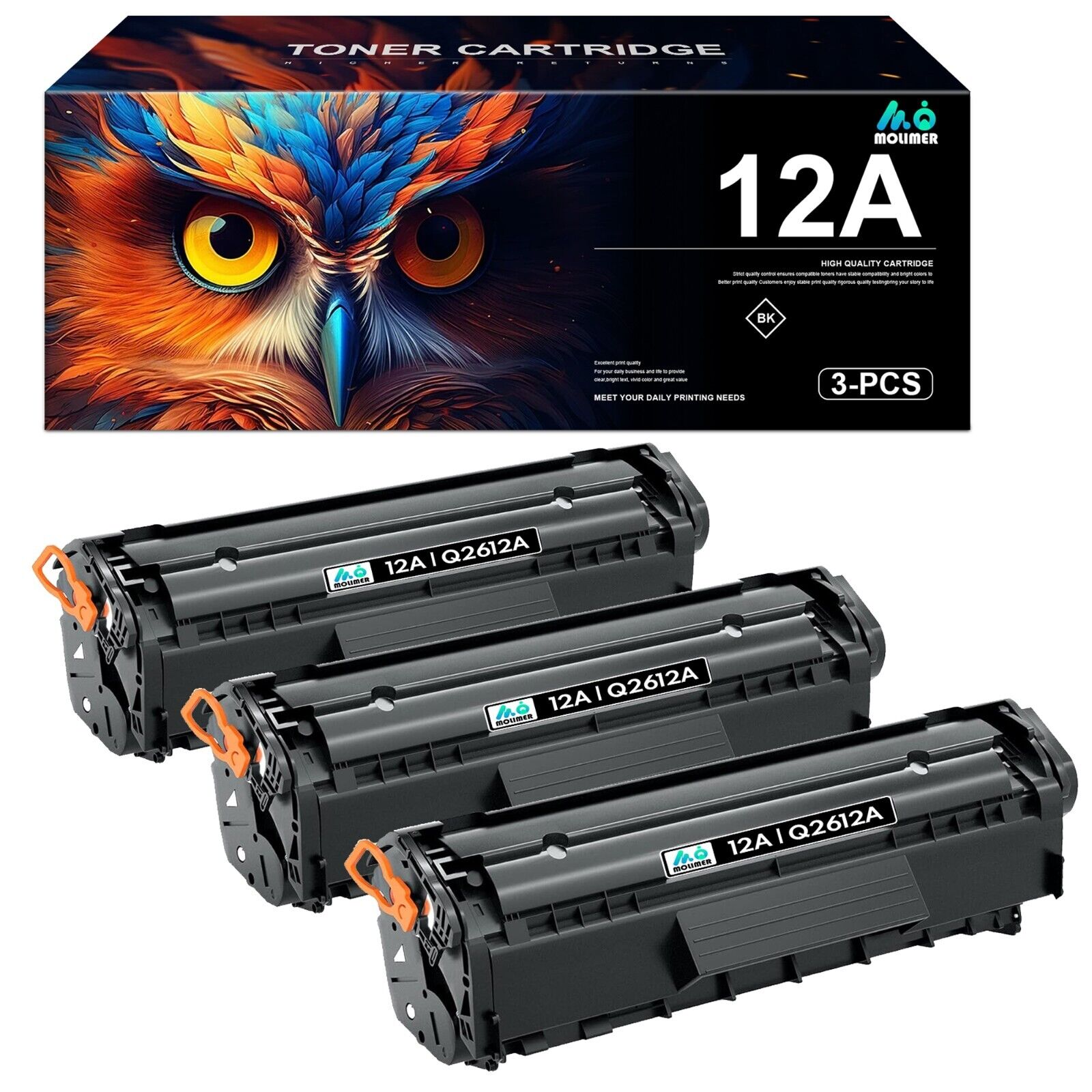 Toner Cartridge 12A | Q2612A High Yield Replacement for HP 1010 1012 1015 M1005