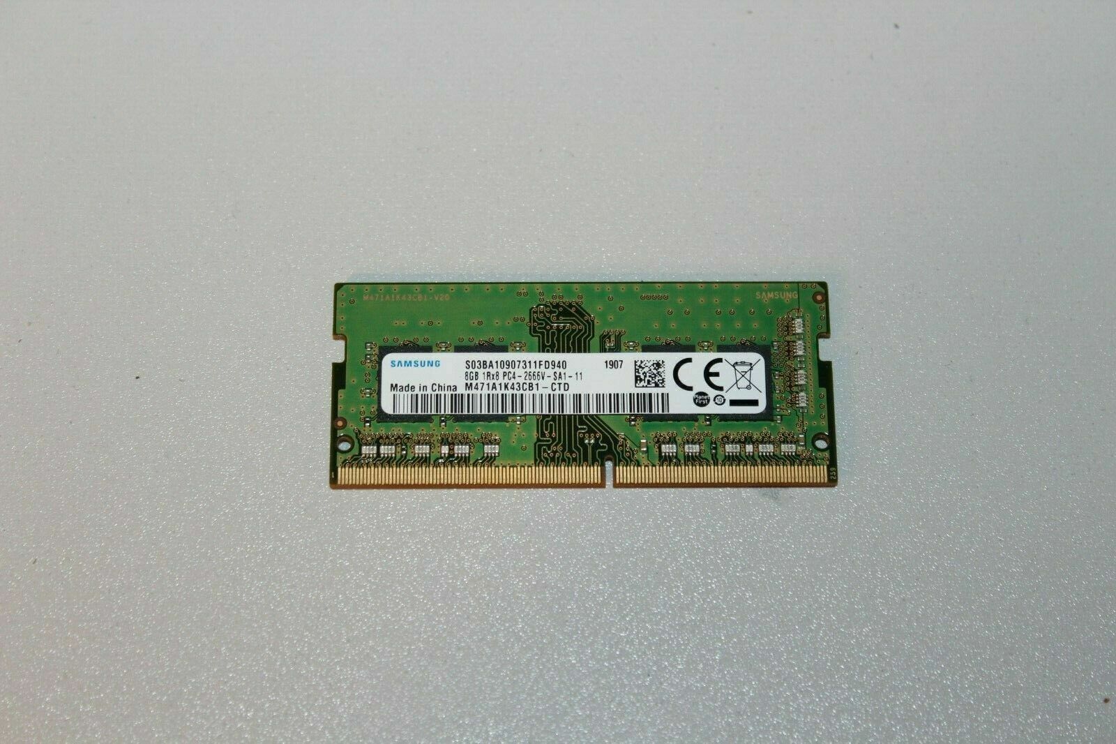 samsung 8gb 1rx8 pc4-2666v-sa1-11 HP 8gb 2666MHz DDR4 Memory