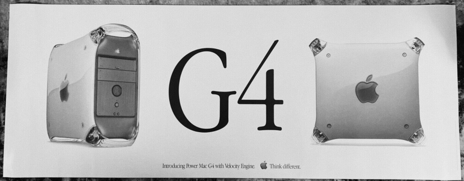 Vintage Apple PowerMac G4 Think Different Poster 27x70\