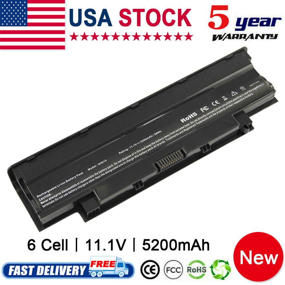 Laptop Battery for Dell Inspiron M5010 M5030 M5040 M5110 Vostro 3550 3750 4T7JN