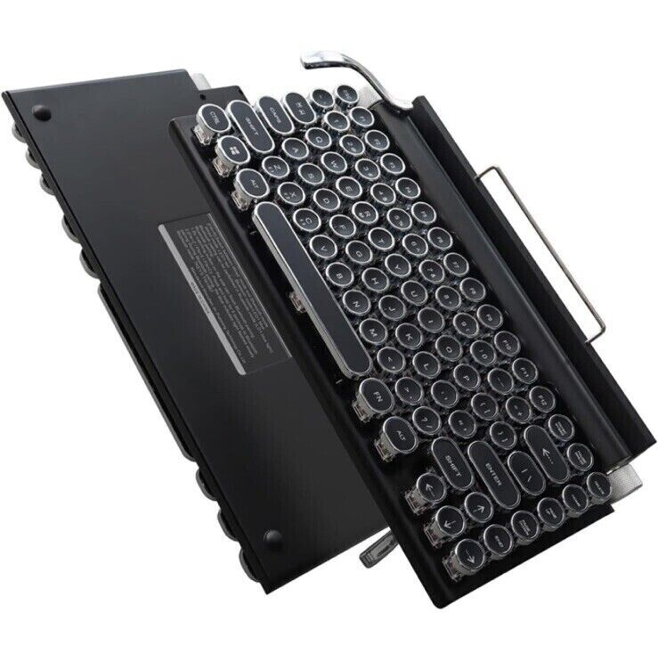 7KEYS Retro Typewriter Keyboard Wireless Bluetooth Mechanical Backlit TW1867