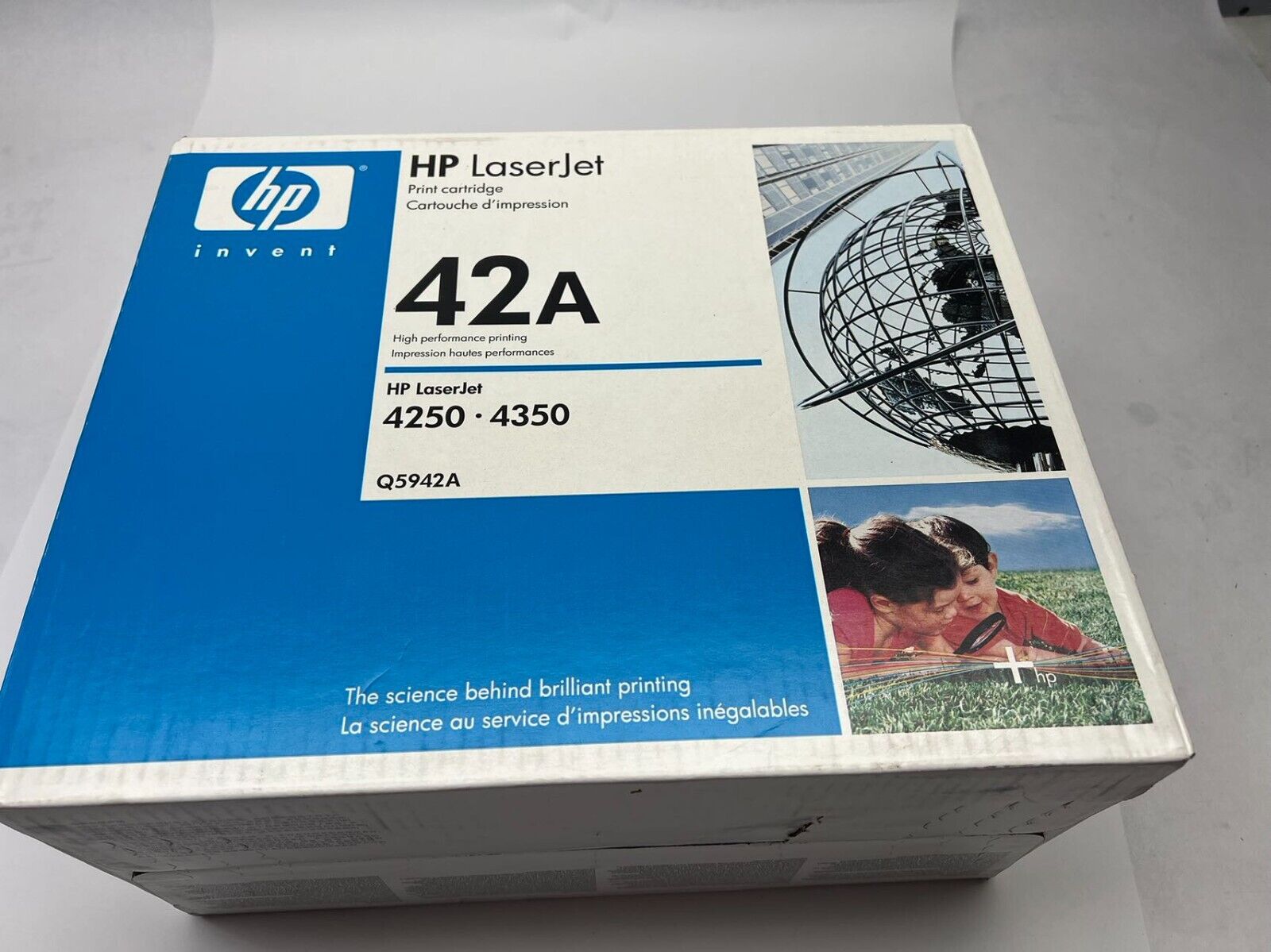 Genuine HP 42A (Q5942A) Black Toner Cartridge for HP 4250/4350 -- New