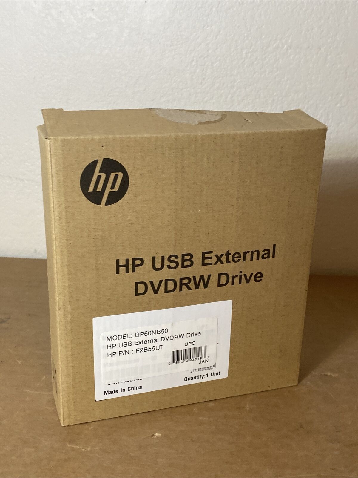 HP GP60NB50 USB External DVDRW Drive BRAND NEW OPEN BOX