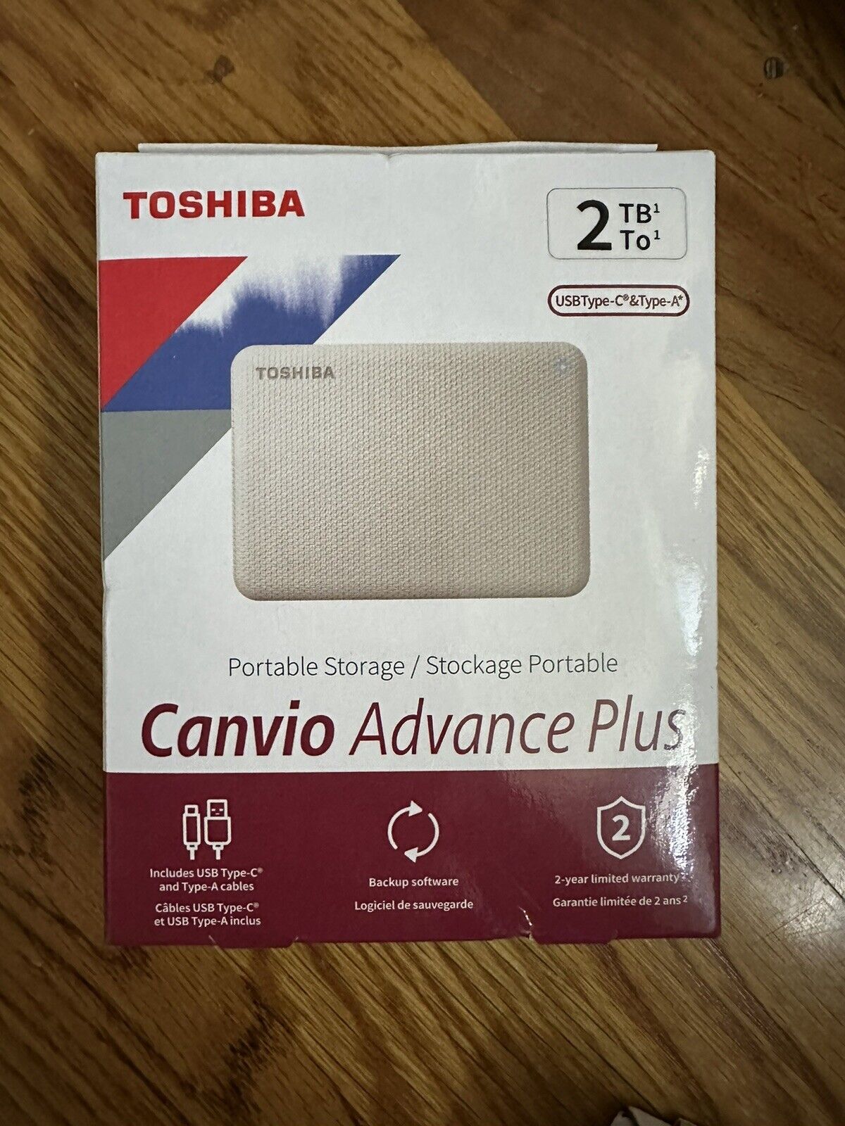 Toshiba canvio advance 2 tb portable storage *New