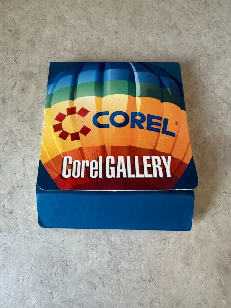 Vintage Software Corel Gallery 380,000 Clipart, Sounds, Fonts, Video For PC 1999