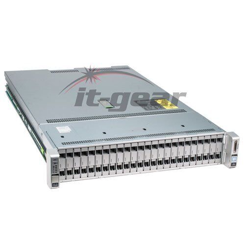 Cisco UCS UCSC-C240-M4SX, 1x E5-2640 V3, 32GB RAM, 1 x 32GB SD, 2 PSU