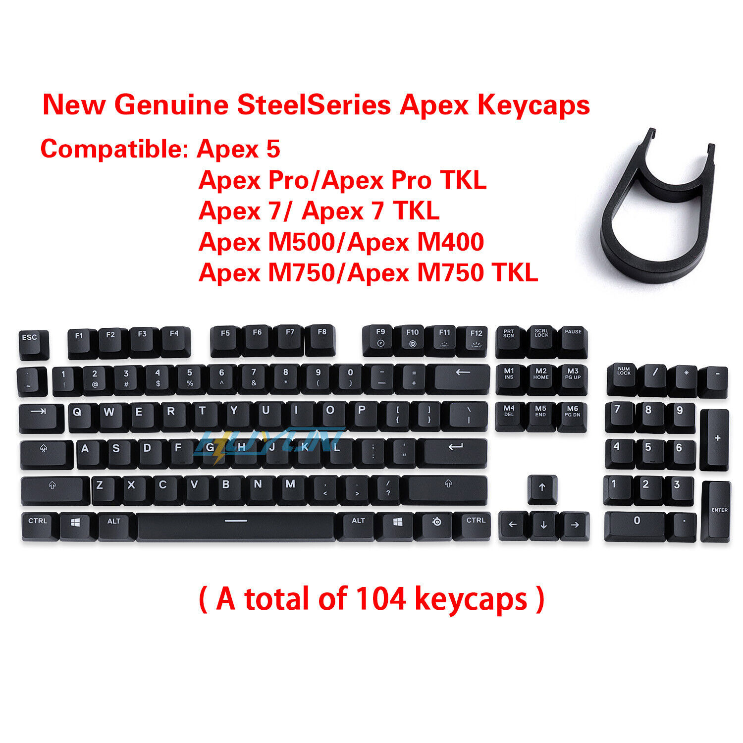 A full set Key caps for Steelseries Apex M400 M500 M750 APEX 5 APEX 7 Keyboard