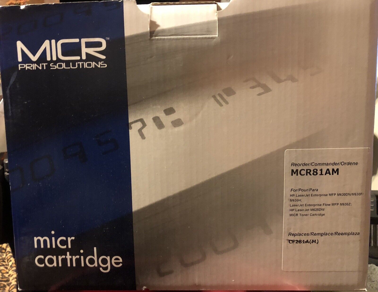 NEW Micr Print Solutions Compatible CF281A(M) (81A) MICR Toner BLACK (MCR81AM)