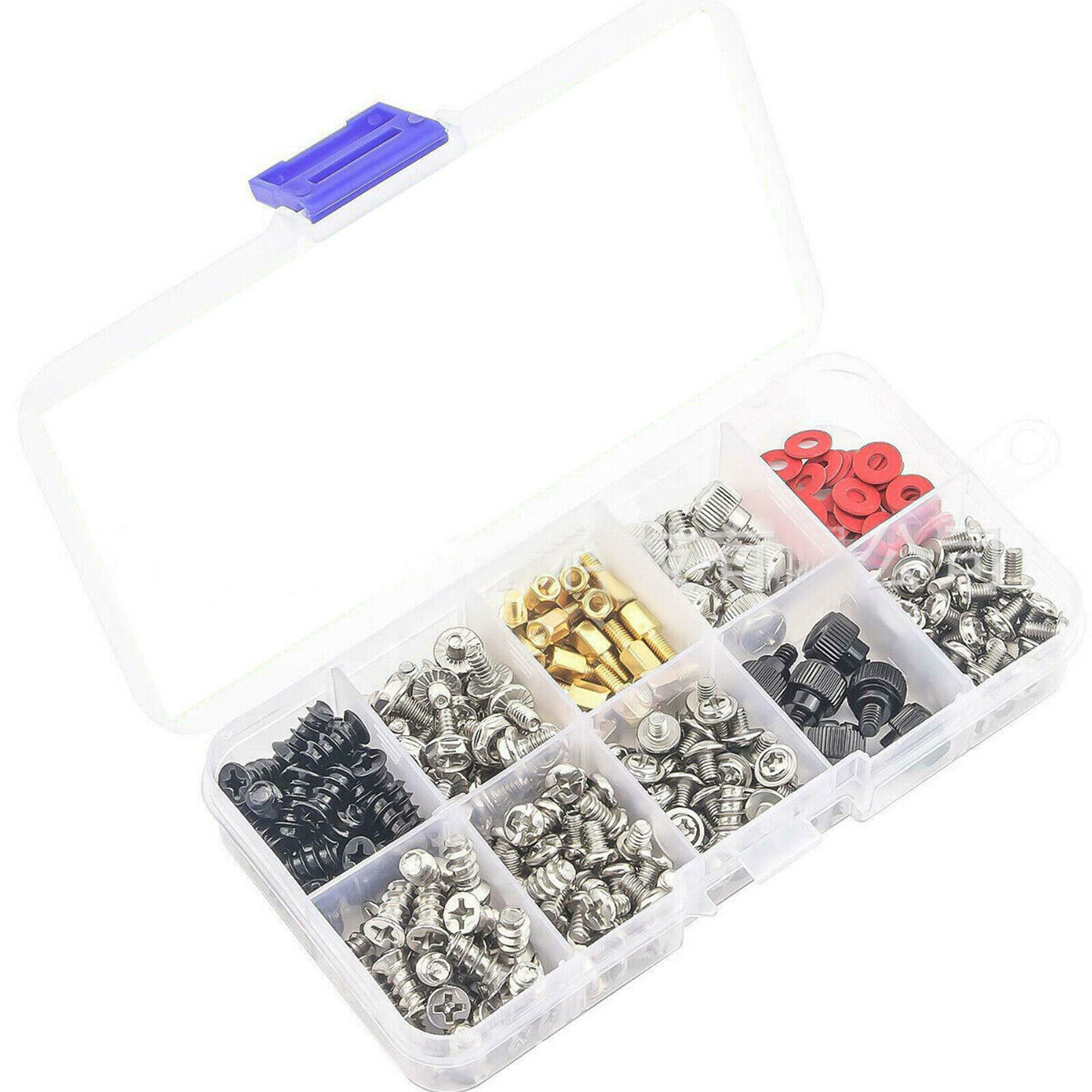 300Pack M3 M3.5 M5 Assorted Compater PC Hard Drive Motherboard Case Fan Screws