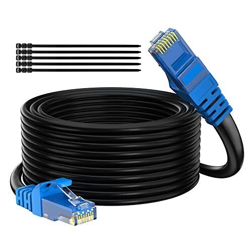 Cat6 Outdoor Ethernet Cable 150 Feet Cat 6 Heavy Duty Internet Size: 100ft