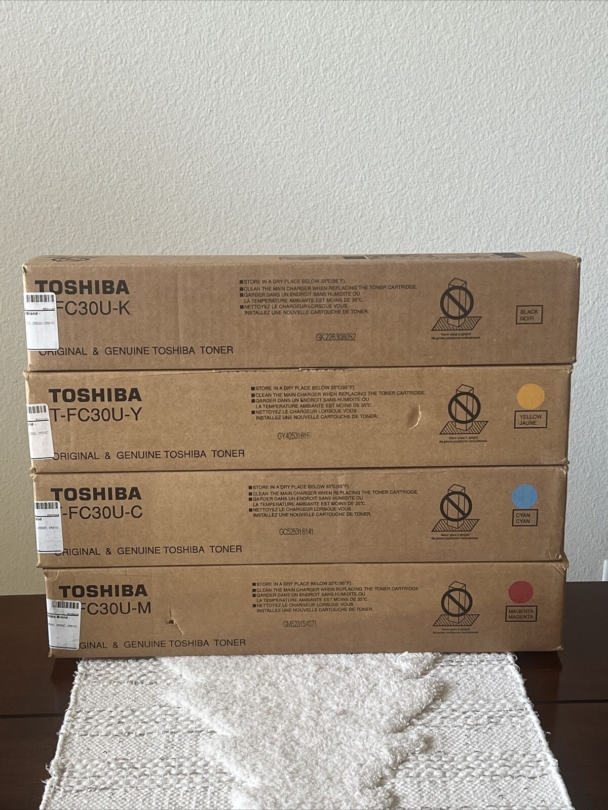New & Original Toshiba T-FC30U e-Studio 2051C,2550C,2551C CMYK