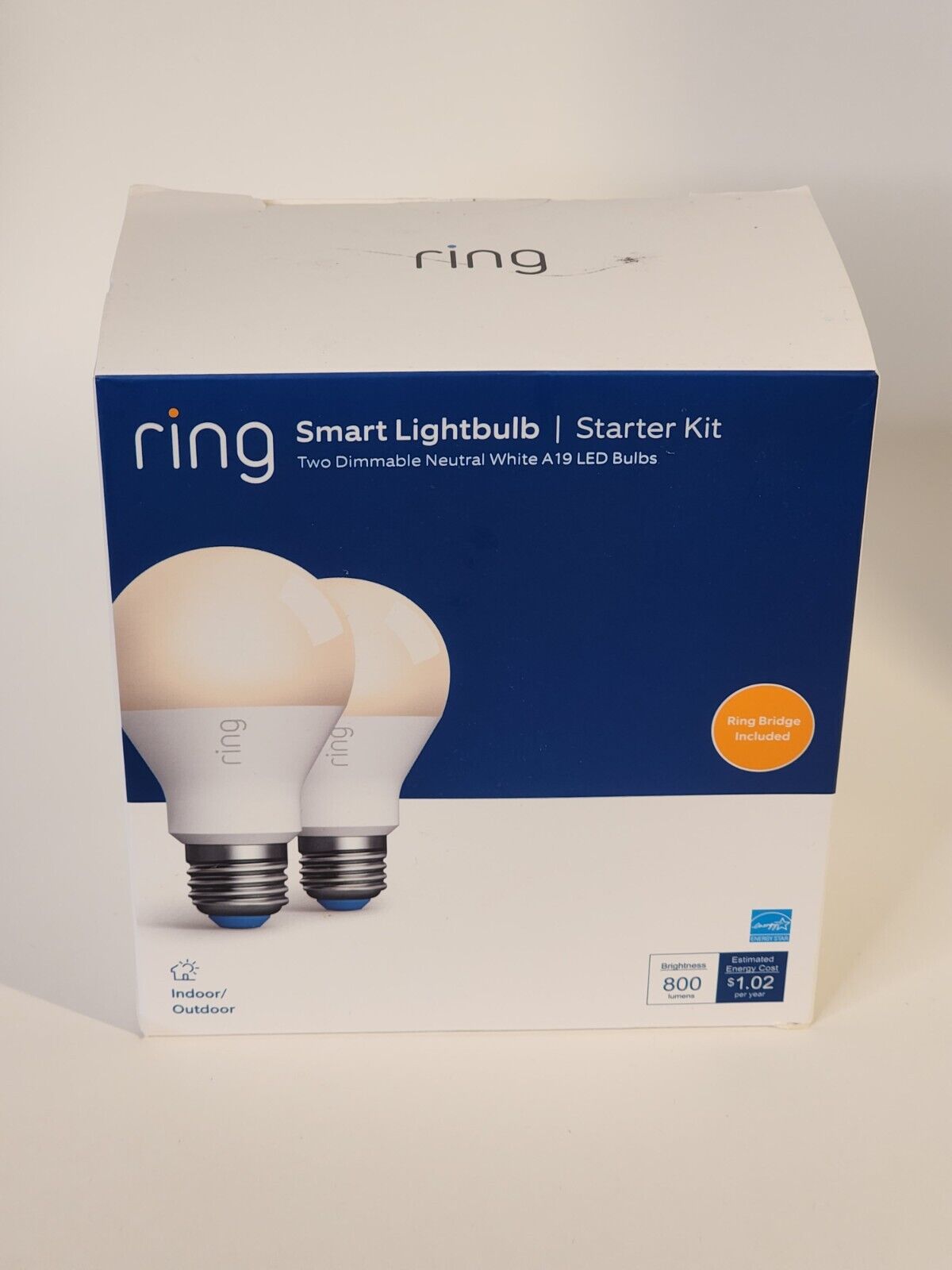 NEW Ring Smart LED Bulb, Neutral White 2 PACK STARTER